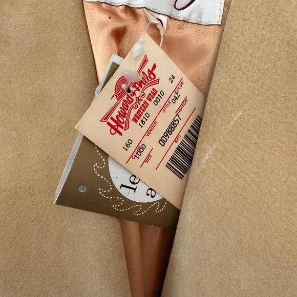 Real Leather Vintage Scully Camel Fringe Jacket - Picture 3 of 6